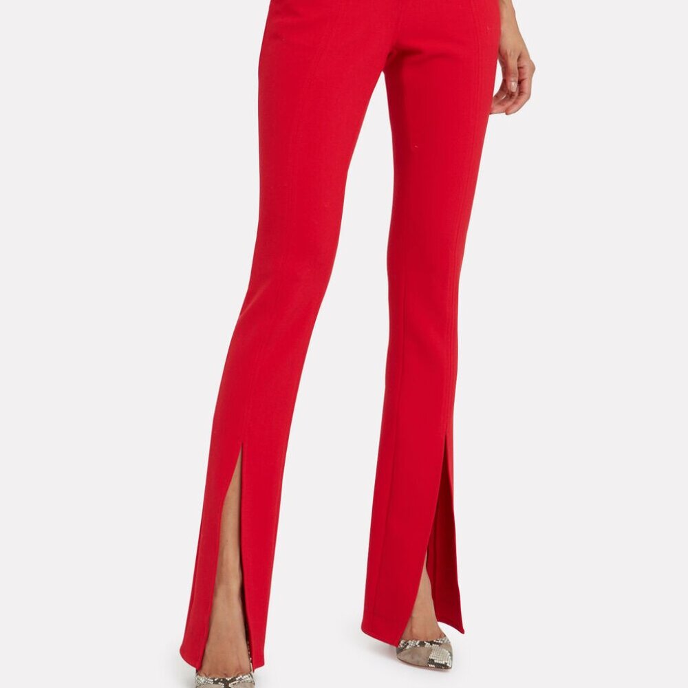 ALC Red Split Flare Trouser, size us16 in cherry red.